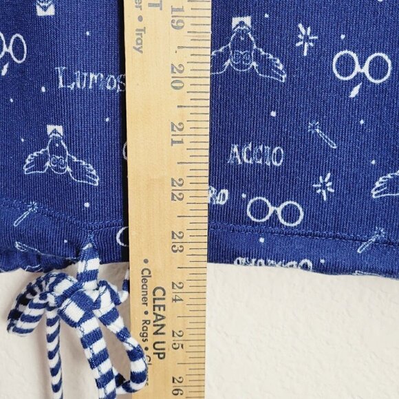 The Wizarding World Of Harry Potter Sz Medium Pajama Top Navy Blue Licensed Soft - Picture 8 of 9